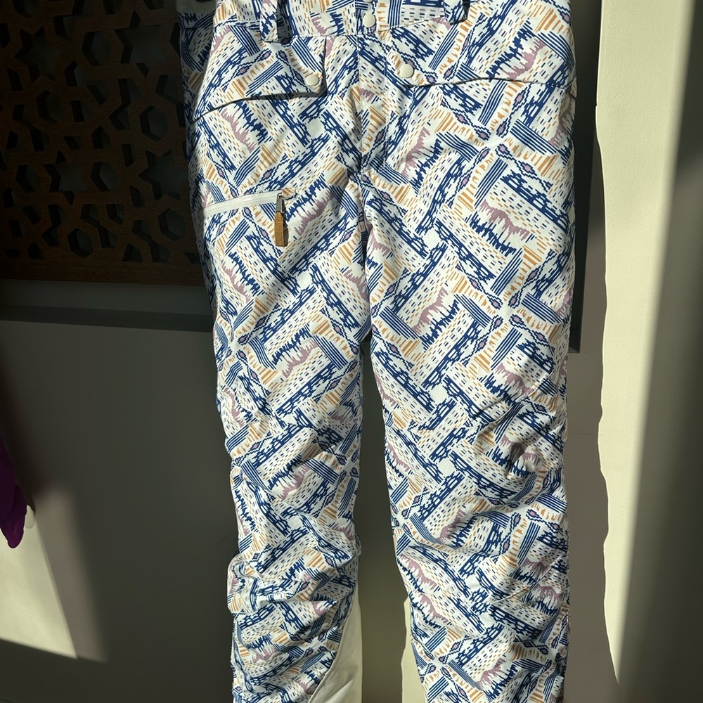 Patagonia Snowbelles Ski/Snowboard Pattern Waterproof Pants XL (16-18)